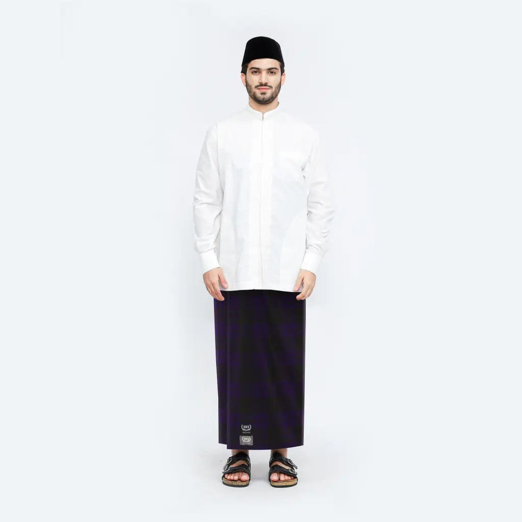 Sarung BHS Excellent Silver Motif E51 KDT Olive Tua Sedang
