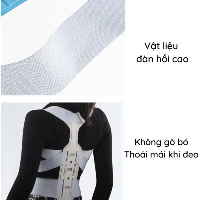 Đai chống gù lưng có thanh nẹp lưng giúp điều chỉnh tư thế ngồi,chống cong vẹo cột sống thắt lưng cho nam, nữ, học sinh. 5