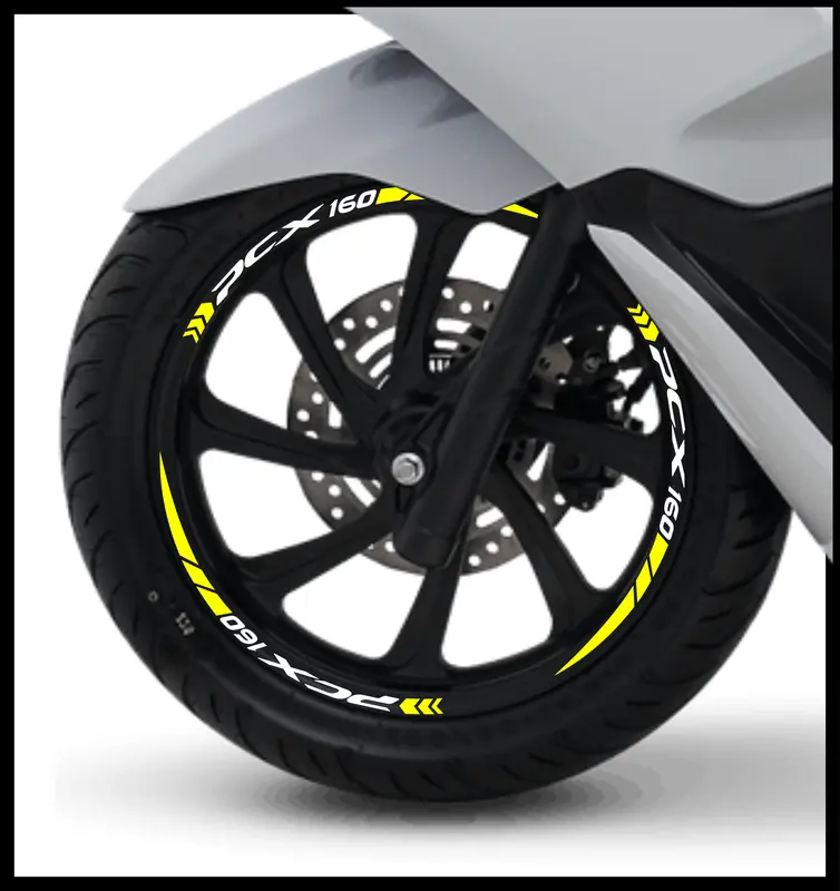 Stiker Velg PCX 160 list cutting sticker Bahan Nyala fosfor 5