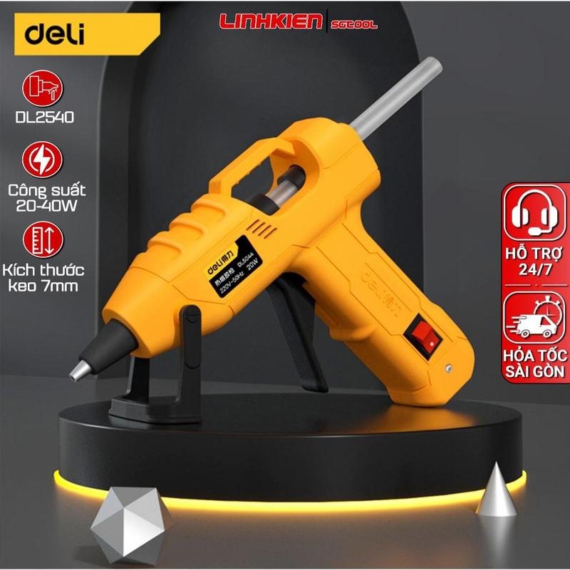  Máy bắn keo nến Silicone 20W 40W Deli Nhỏ Gọn An Toàn Dễ Sử Dụng - DL5044 2540 