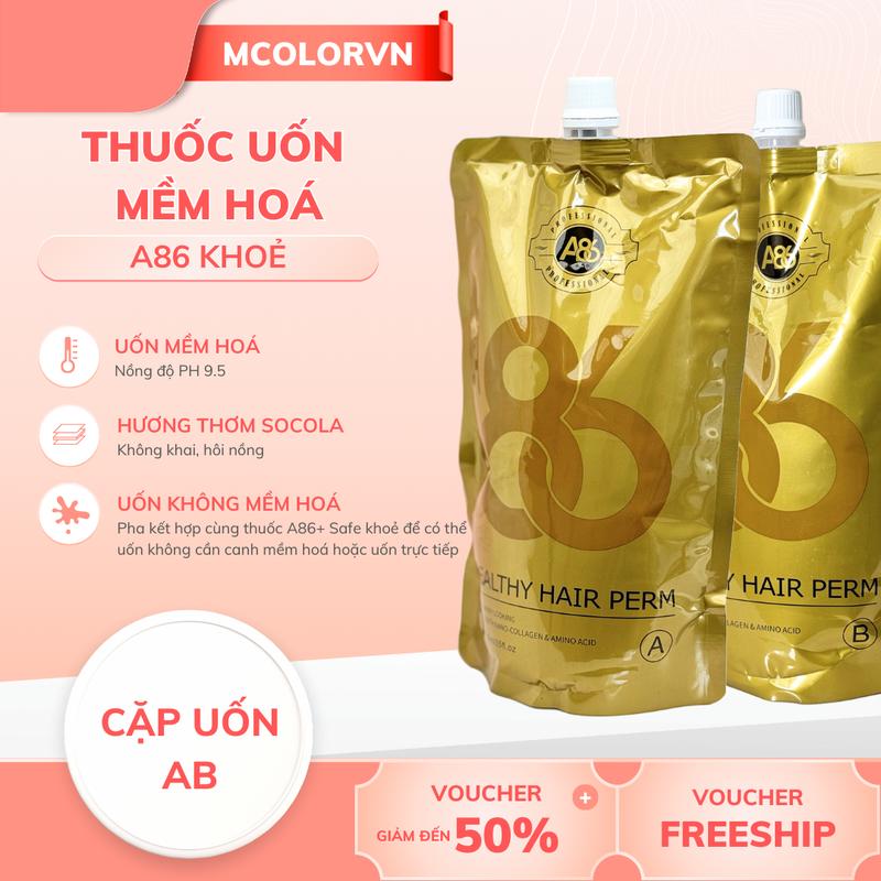 Thuốc uốn duỗi ép tóc A86 hương thơm Socola túi 1000ml