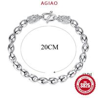 Gambar AGIAO Gelang Faucet Perak Pria Anti-Karat Baja Titanium 20cm - Platinum, 20cm dari A.GIAO.ID Kab. Gresik 3 Tokopedia
