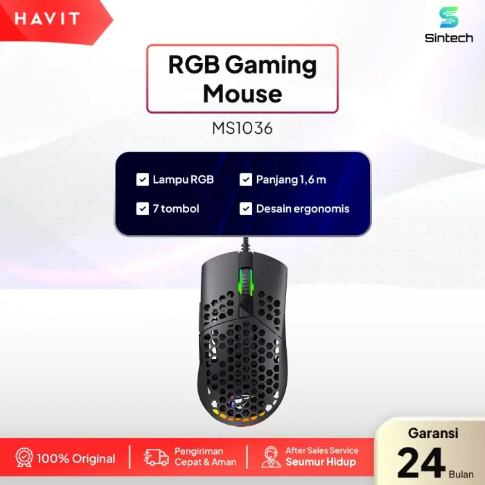 HAVIT Gaming Mouse MS1036 | Mouse Gaming A725F Chipset Computer