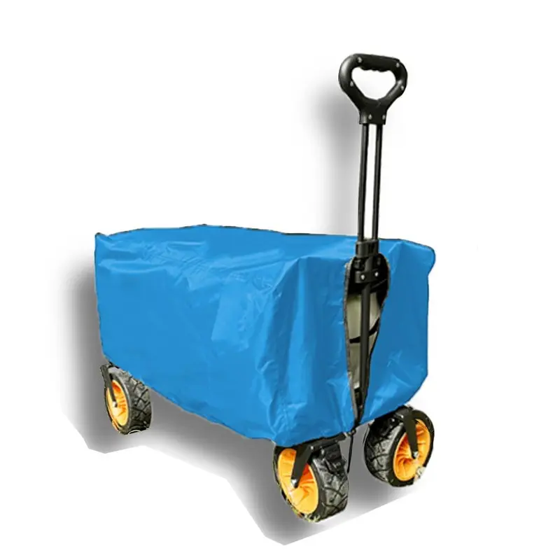 Solid Color Folding Station Wagon Cover (1 Piece), Waterproof Dustproof Camping Cart Protection Cover, Multifunctional Rain Cover For Outdoor 5