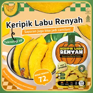 【Luckymore】HALAL Keripik Labu Renyah 62gr, Keripik Sayur, Labu Krispy, Cemilan Sehat, Keripik Sayur Labu Cemilan Rendah Kalori Camilan Manis Food Snack Bayi