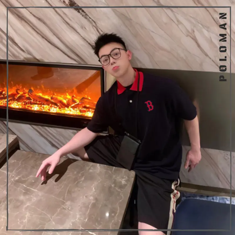 Áo Có Cổ POLOMAN B ĐỎ Vải Thoáng Mát Mềm Mịn - Áo Polo Tay Ngắn The Bad God Thời Trang Form Chuẩn Ngắn Tay Top  Menswear Cộc Tay Shirt 1