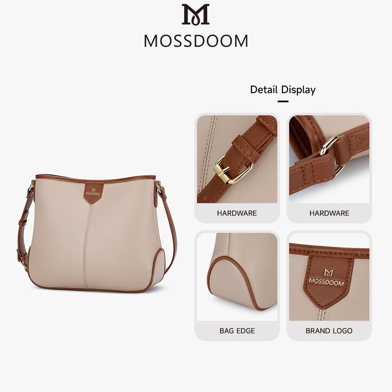 MOSSDOOM Bollie Bag-Túi Đeo Vai Nữ, Phong Cách Đơn Giản 7