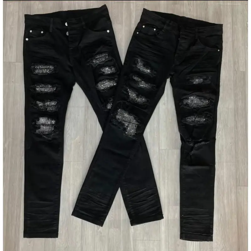 Quần jean dài rách xước DSQ mẫu mới hót trend chất liệu vải denim ai cũng có thể sở hữu  hàng quản châu Menswear Pants  Ô 1