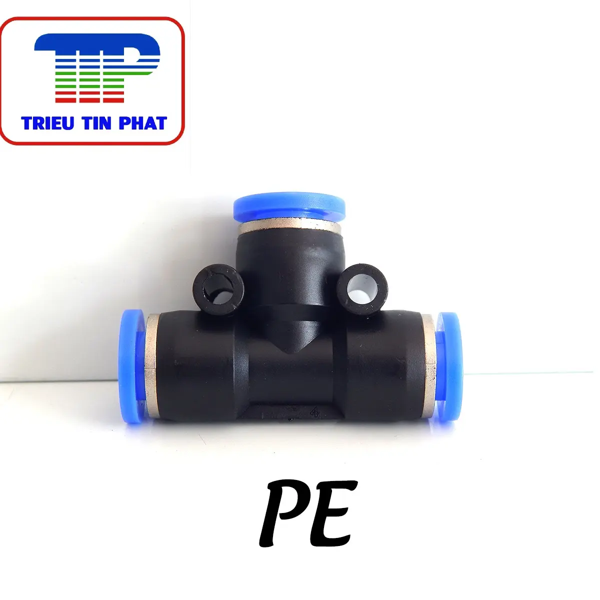 Bộ 10 Đầu cút nối nhanh chữ T, Khớp nối nhựa chữ T 3 đầu ống dùng trong ngành khí nén, phun sương