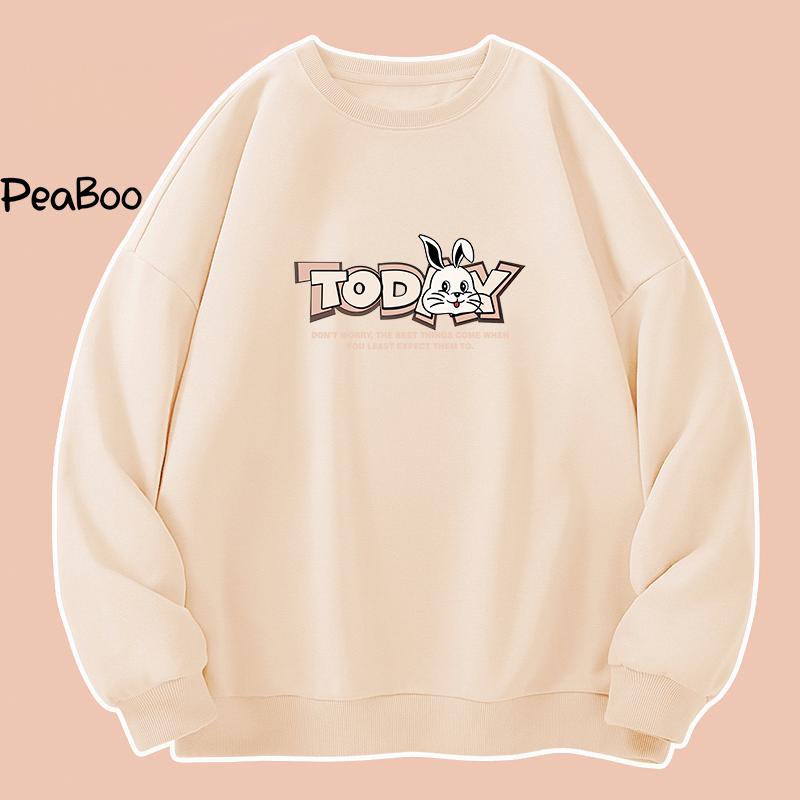 Product Introduction of Áo Sweater Today Nam Nữ By PEABOO Unisex Chất Nỉ Lót Bông Form Rộng 11