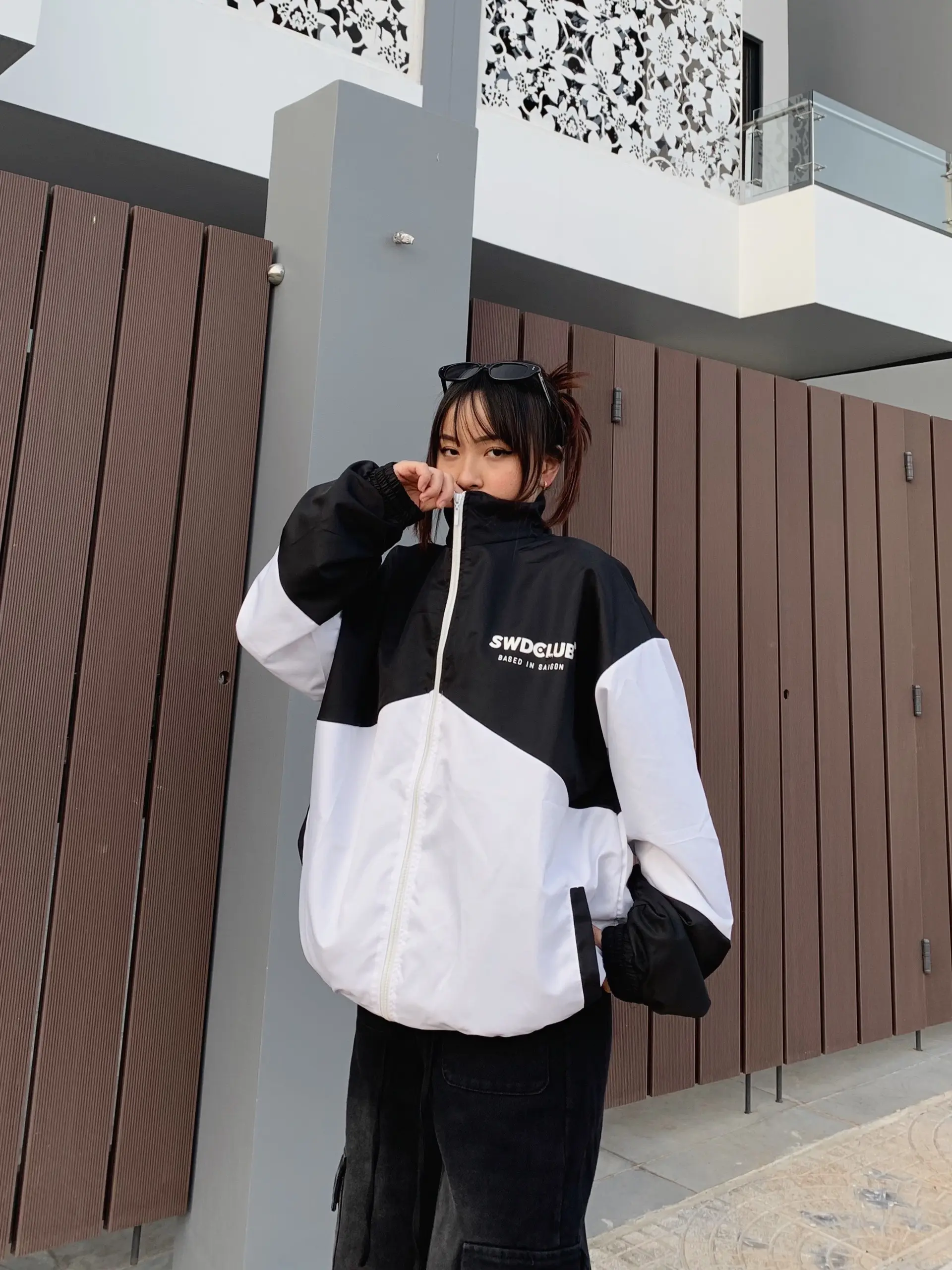 Áo Khoác Dù SWDCLUB Dài Tay Form Rộng Unisex Hai Lớp Phong Cách Ulzzang - N.E.K.K