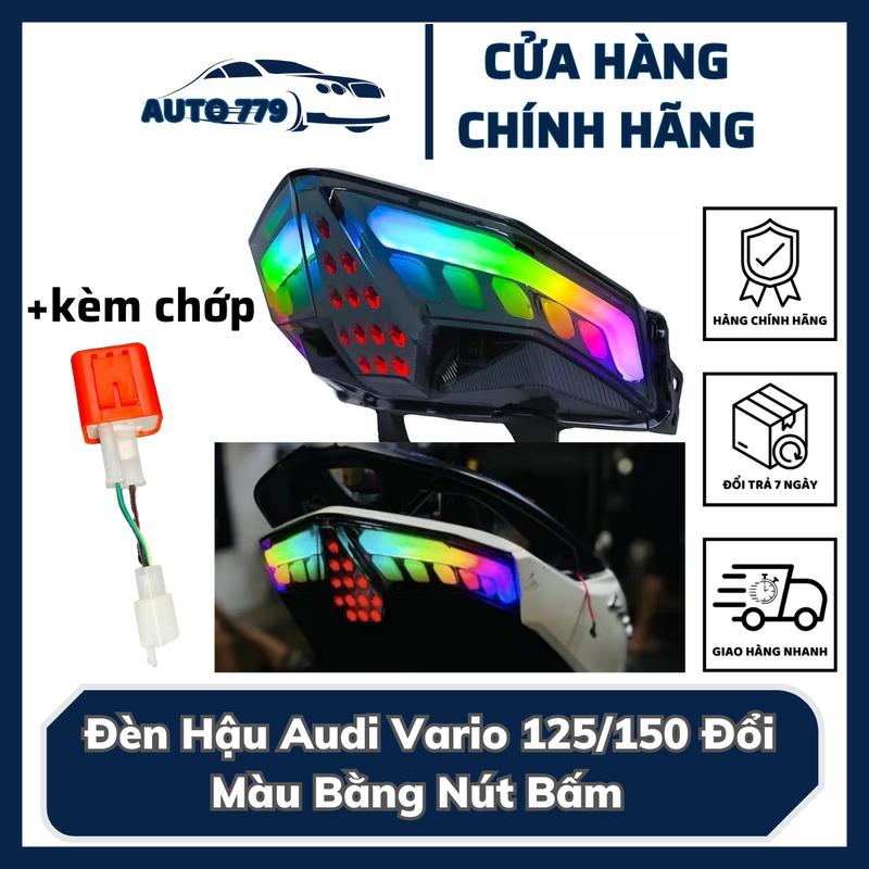 Phụ Kiện Đèn Hậu Audi Vario 125 150 Đổi Màu Bằng Nút Bấm Bảo Hành 6 Tháng Giắc Cắm Trả Không Chế Cháo