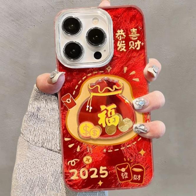 [NHIỀU DÒNG MÁY] V035 ỐP LƯNG DÀNH CHO ĐIỆN THOẠI CÓ NHIỀU DÒNG MÁY PHẢN QUANG MẪU NƠ NỀN MÀU ĐỎ