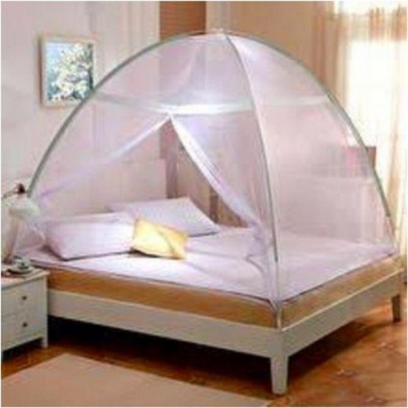 KELAMBU LIPAT KELAMBU TIDUR KELAMBU TEMPAT TIDUR 150X200 180X200 200X200 CM Kelambu pengantin Selambu lipat jumbo anti nyamuk Ritsleting Pencegahan Serangga Berpori Hijau Biru 6