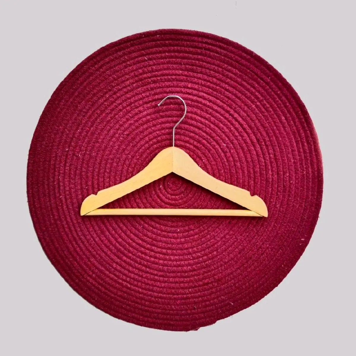 Hanger kayu natural palang anak