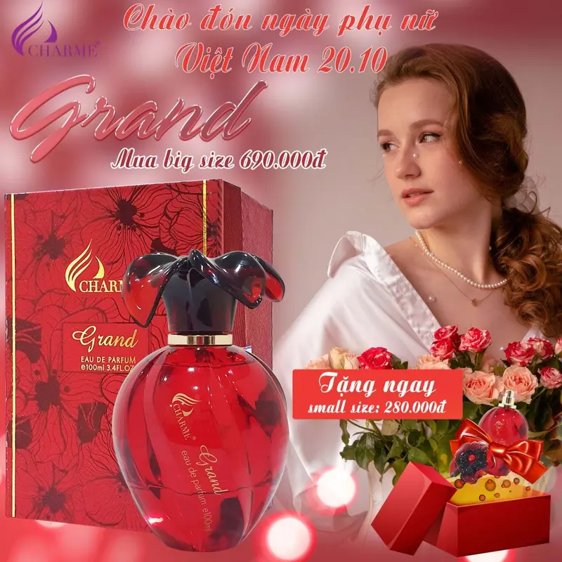 Nước Hoa Nữ Charme Grand 100ml- nữ tính và sang trọng Perfume Women Cosmetic Mỹ Phẩm 1