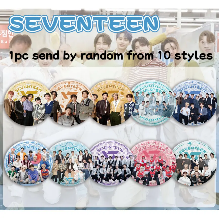 babymonster BP SEVENTEEN stray kids Tinplate Metal Badge Pin