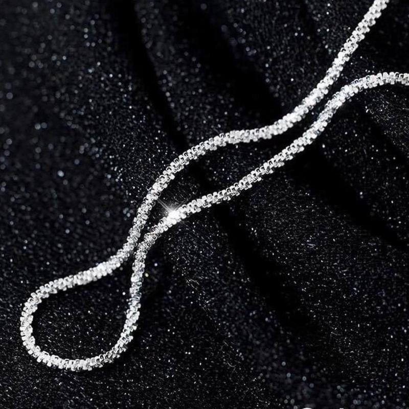 dây kim sa Bạc ta , dây xù sáng bóng Bạc ta - Dây chuyền nữ bạc ta - Vàng bạc Khải Khải