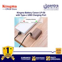 Gambar Kingma LP-E6 Battery with Type C for Canon EOS 5D IV 6D II 80D R5 R6 dari Sentra Digital Kota Surabaya 2 Tokopedia