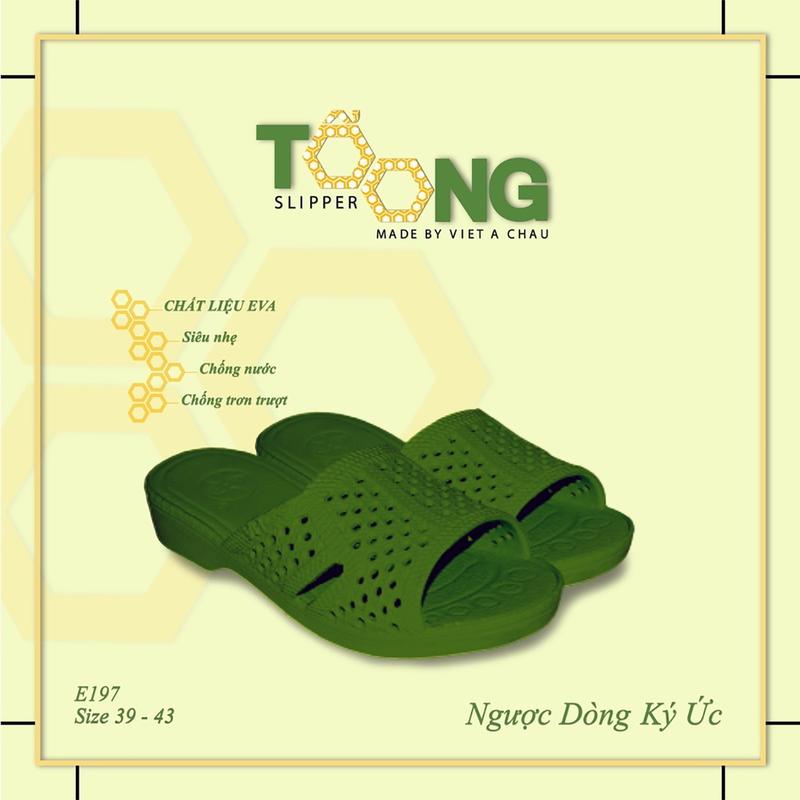  Dép tổ ong XANH RÊU nhựa EVA siêu bền siêu nhẹ chống trơn trượt đế dày  FORM LỚN ĐẶT LÙI 1-2 SIZE  Dép Nam Nữ Nhiều Màu Sắc 