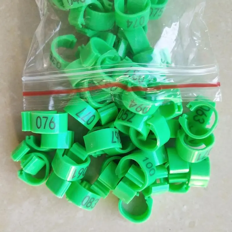 Nhẫn Chân Chim Bồ Câu, 100 Chiếc, Đường Kính 8Mm, Mở Rộng, Vòng Kẹp Kỹ Thuật Số, Vòng Đánh Dấu, Có 10 Màu, Thích Hợp Cho Chim 4