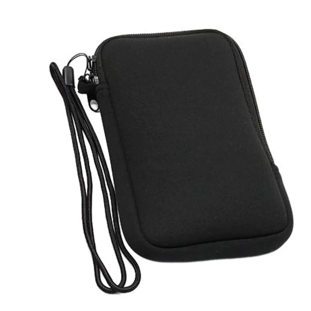 Black Neoprene Neoprene Phone Bag Portable Waterproof Phone Protective Pouch Soft Case Mobile Phone Bag Pouch Smart Phone