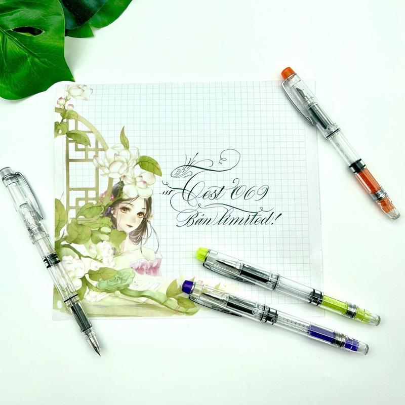 Bút mài thầy Ánh 069 Limited - Ngòi lá tre nét thanh mảnh - Bút thi chữ đẹp - Chất liệu nhựa ABS -9 màu lựa chọn - Công nhận sở hữu trí tuệ