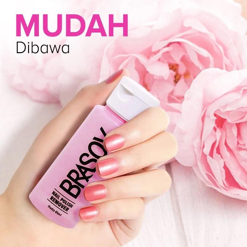 BRASOV Pembersih Cat Kuku 65 ML Penghapus Kutek Nail Polish Remover Kutex 1