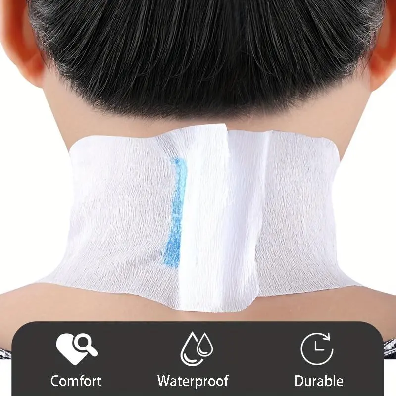 Disposable Barber Paper Neck Strips, Hairdressing Stretchy Wrap & Neck Paper Tissue Roll for Salon Haircut Styling Coloring Spa Massage, Durable Neck Patch, Neck Care Paper 2