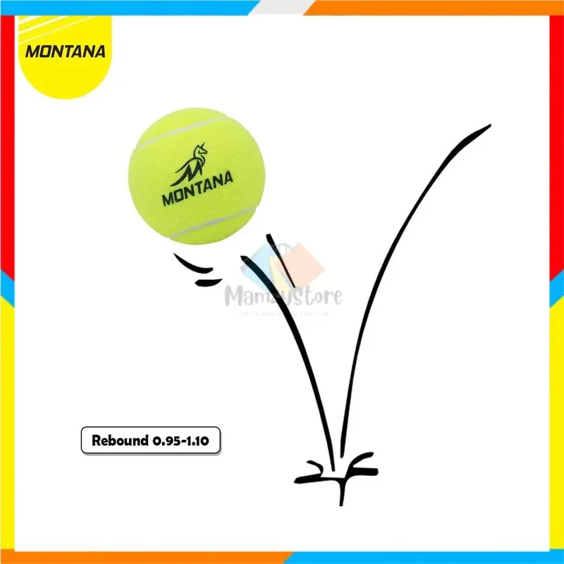 Tennis Ball / Bola Tenis / Bola Kasti hijau 1Pack /  3Pcs Raket Outdoor 2