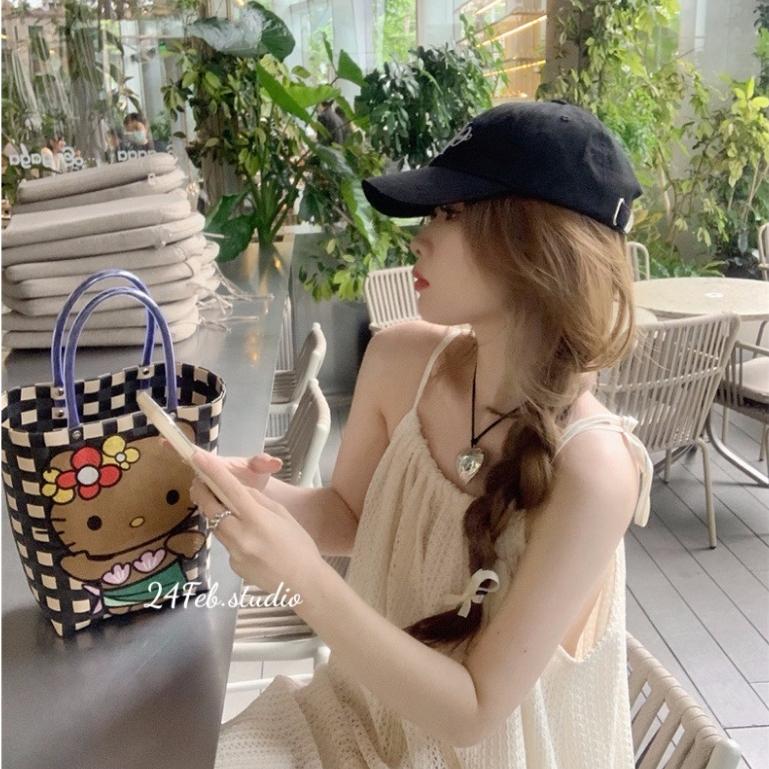 [VN56] Váy lưới cổ yếm dáng xuông dài phong cách ulzzang Hàn Quốc