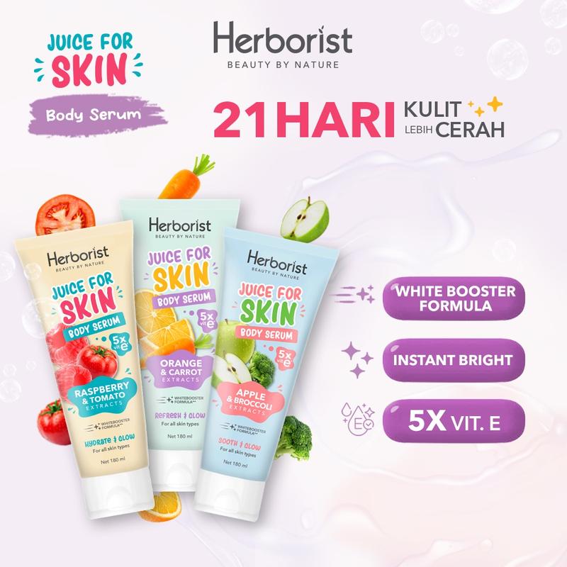HERBORIST BODY SERUM 3 PCS HERBORIST ORIGINAL PEMUTIH BADAN BPOM 21 HARI PUTIH 3