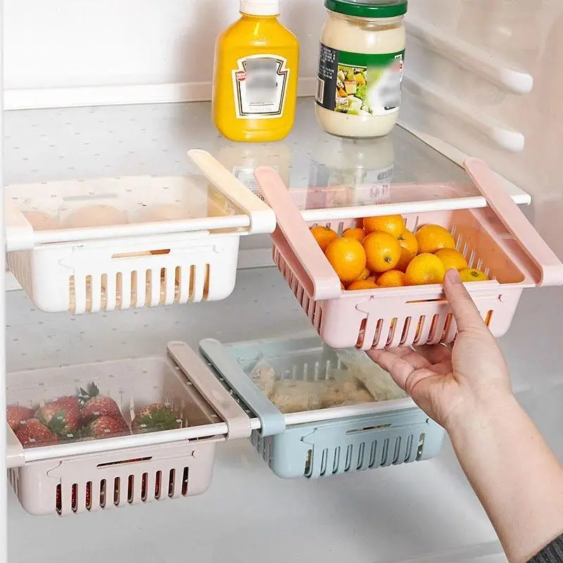 Fashion Refrigerator Storage Box, Kitchen Organizer, Food Case, Fruit, Vegetable, Spice, Fridge, Fresh, Kitchen