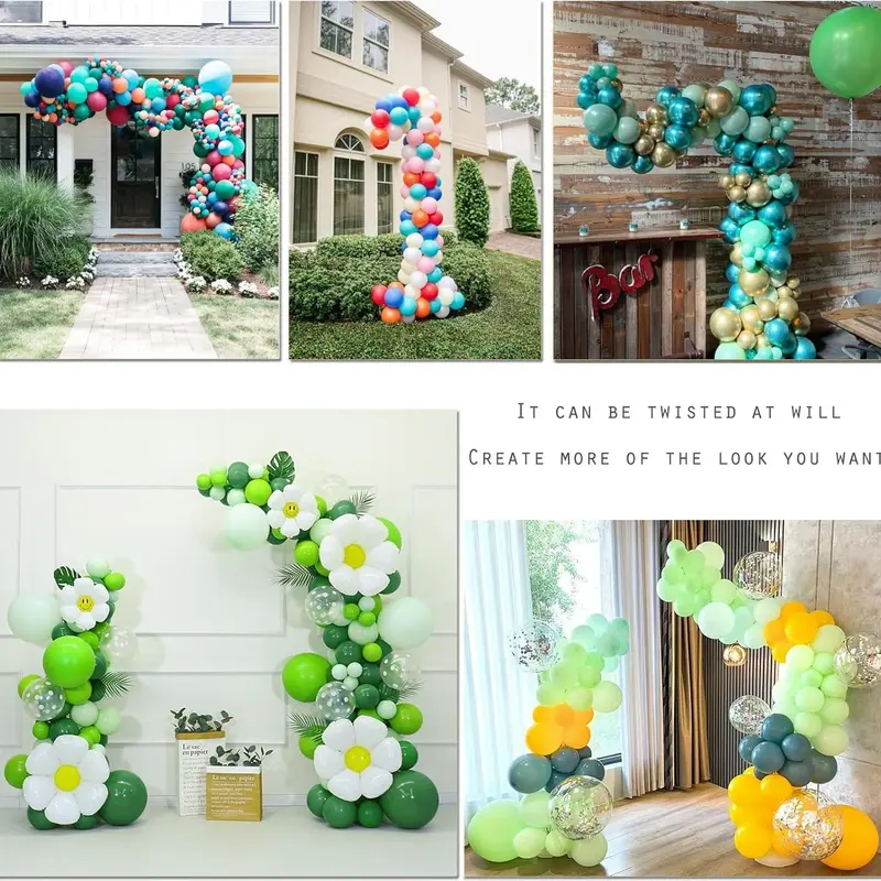 Balloon Arch Kit, Balloon Arch Kit with Base, Balloon Garland Arch Kit, Party Decoration Supplies for Wedding Birthday Baby Shower Graduation Ceremony 8