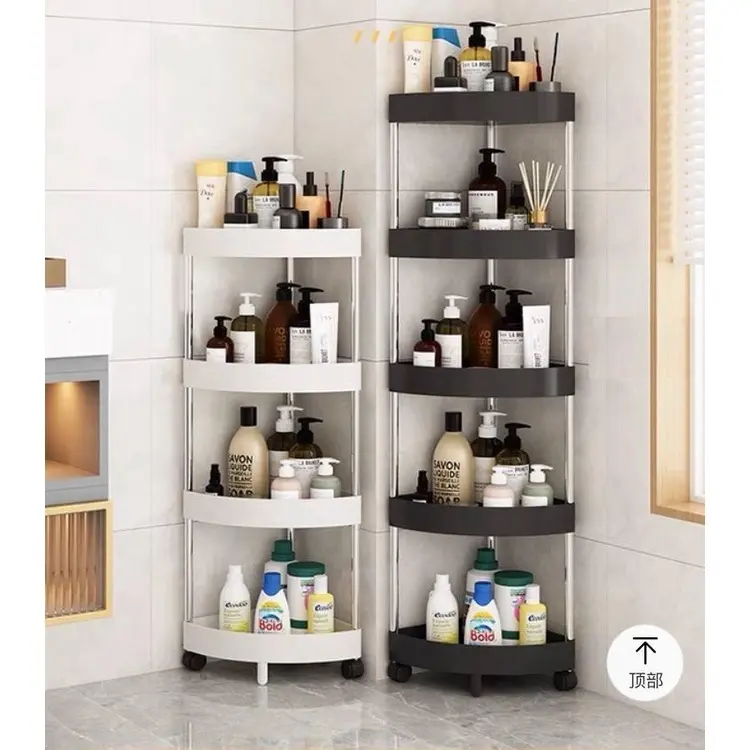 Kệ góc nhà tắm tam giác 3 tầng 4 tầng nhựa Việt Nhật | Giá để đồ nhà bếp Kitchen