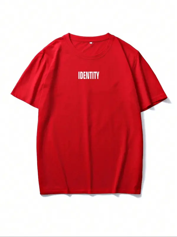Men's Letter & Eagle Print Drop Shoulder Sleep Tee, Regular Fit Casual Round Neck Short Sleeve Sleep Top, Men's Sleepwear for Indoor Wear 1