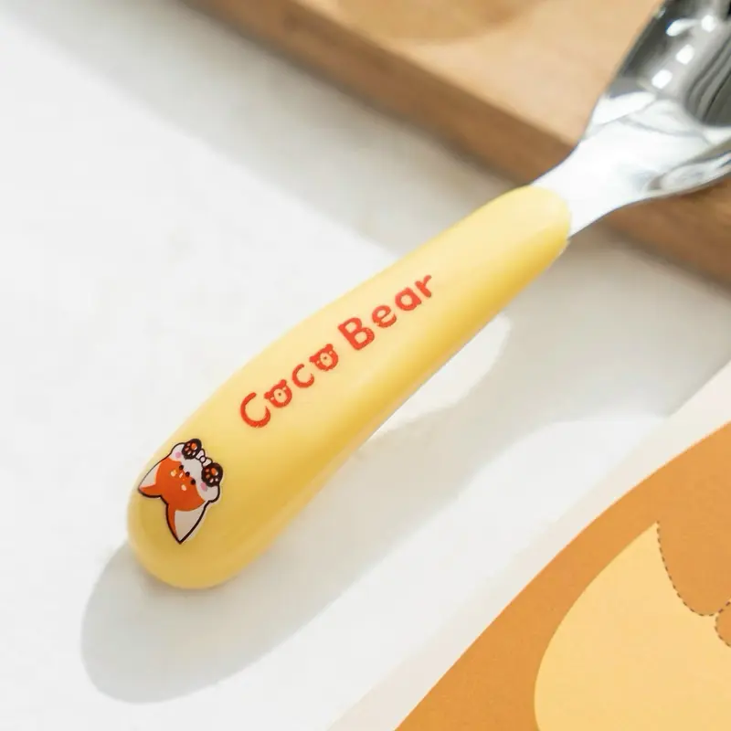 Thìa ăn dặm inox SUS 316L Cocobear Voi Cho Bé 3