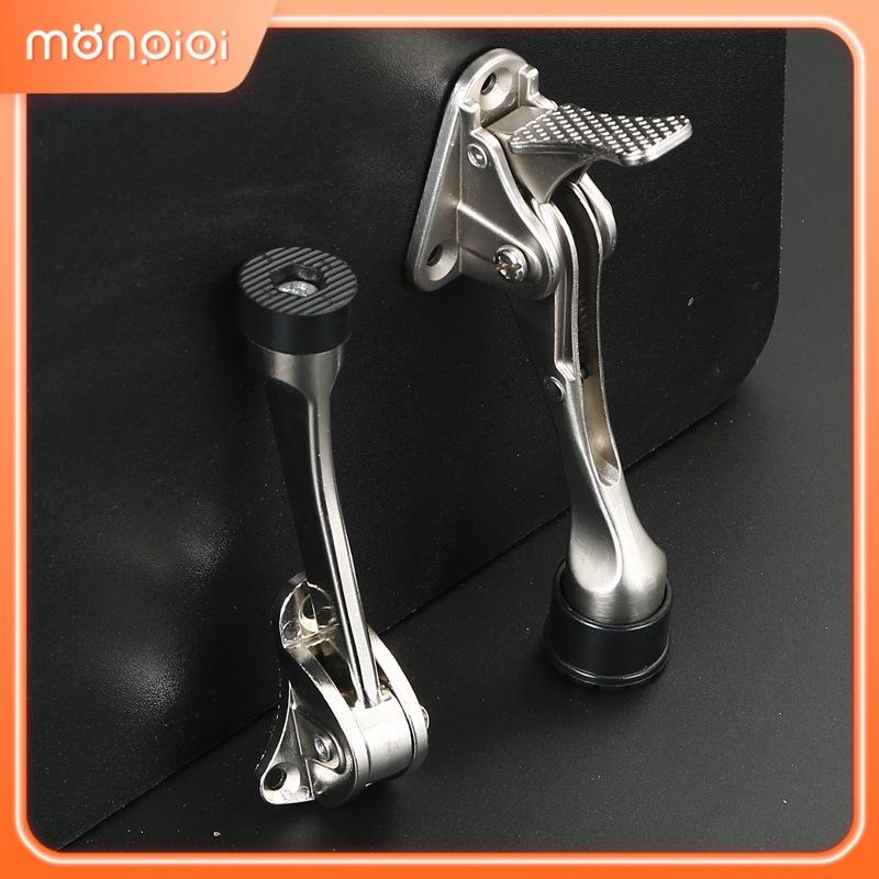 Chặn cửa móng ngựa chống va đập thông minh có lẫy gạt tăng chỉnh được chiều cao giữ cửa chống gió lùa hoco  Chân cửa hợp kim kẽm (chân cửa mạ bạc)