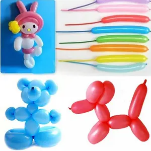 10 pcs balon latex pentil twist cacing panjang macaron pastel ukuran 260 balon panjang