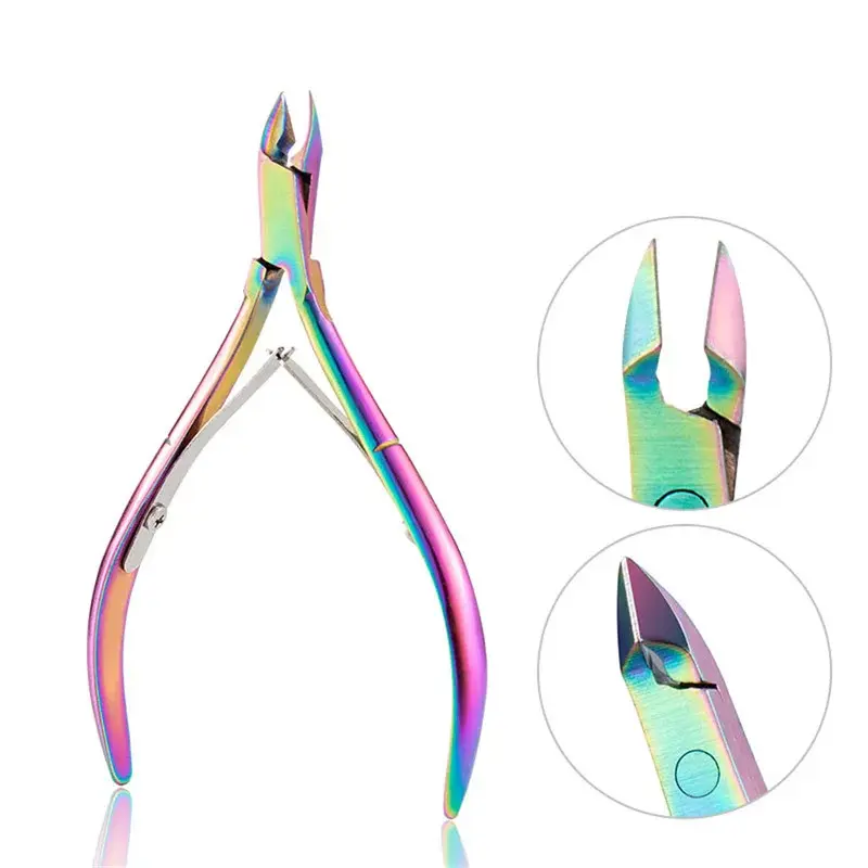 Dead Skin Pliers Stainless Steel Exfoliating Scissors Hawk-billed Pliers Exfoliating Barbed Scissors Nail Manicure Tools 1 Pack Nail Care Nail Art Cutics
