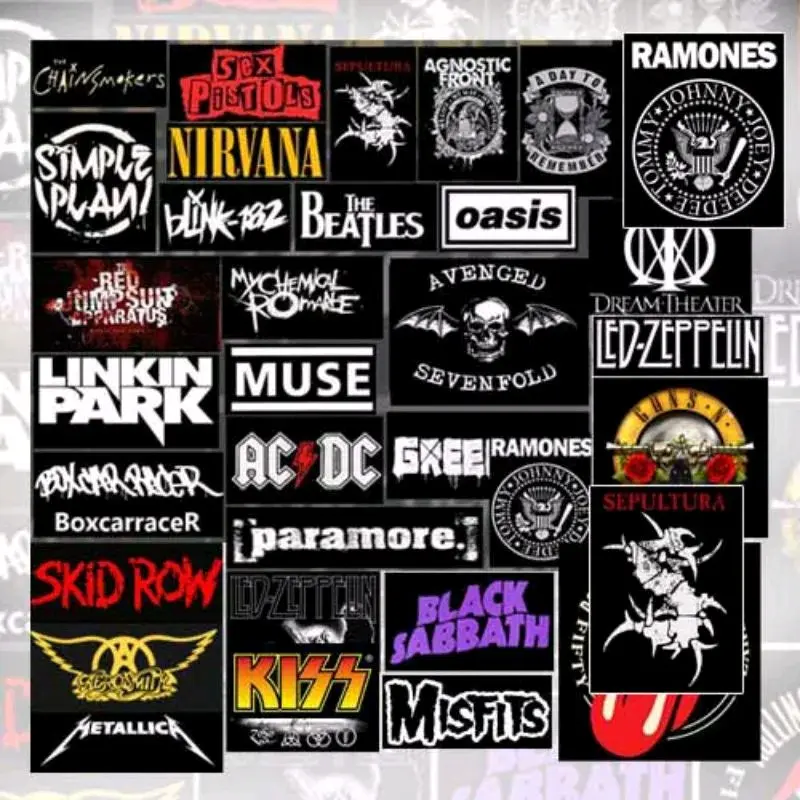 Sticker Band Pack/Band luar terkenal Isi 30 Lembar Paper Stiker - Shop ...