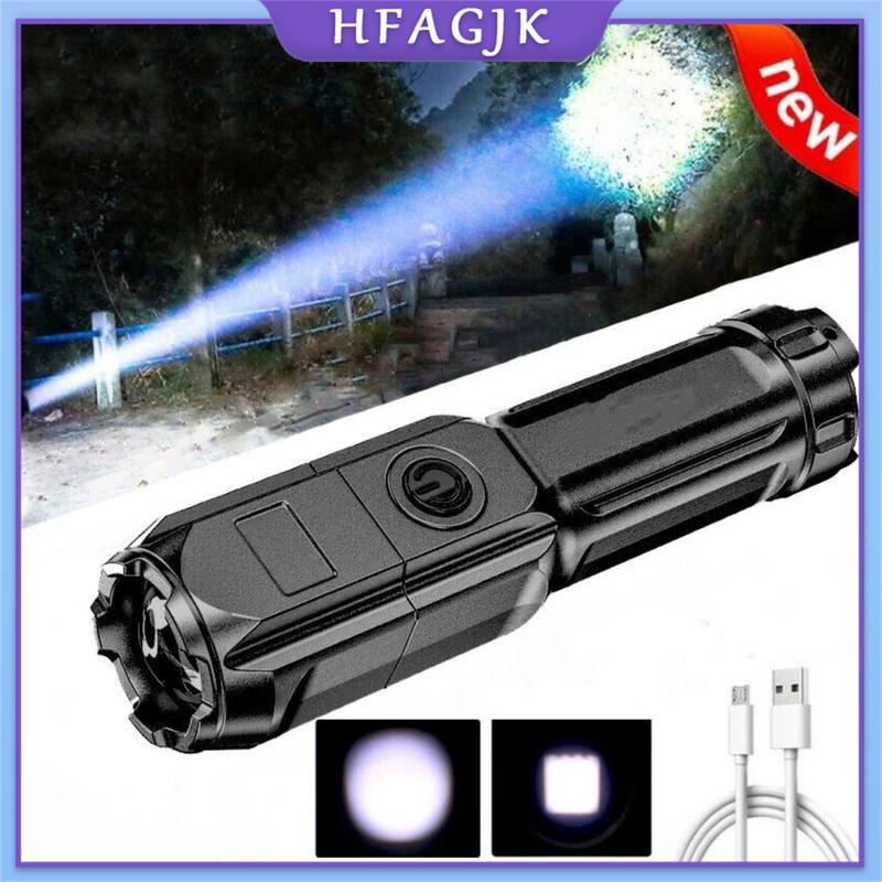 Product Introduction of ABS strong light zoom flashlight Outdoor multi-function portable household lighting small flashlight 23
