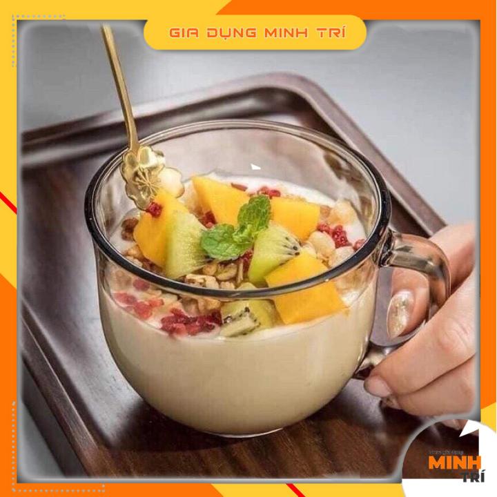 Cốc thủy tinh màu hổ phách 480 ml ,Ly thủy tinh chịu nhiệt cao cấp