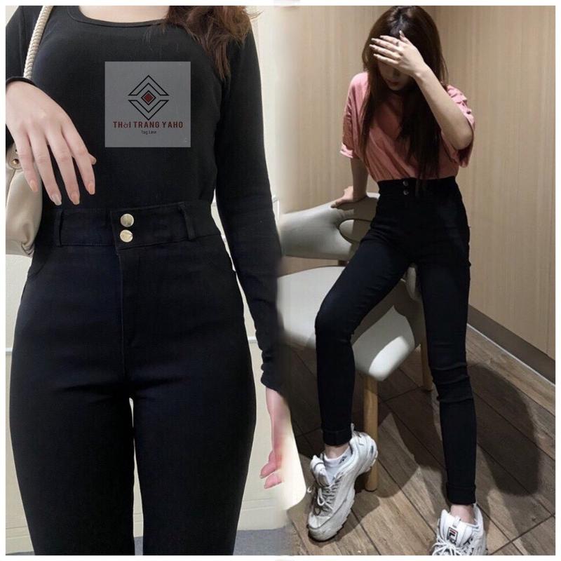 Quần Legging Nữ Cạp Cao Hai Khuy Khóa Trước Hộp Chữ H Hàng Đẹp Loại 1 UMI Siêu Co giãn quần  legging 0