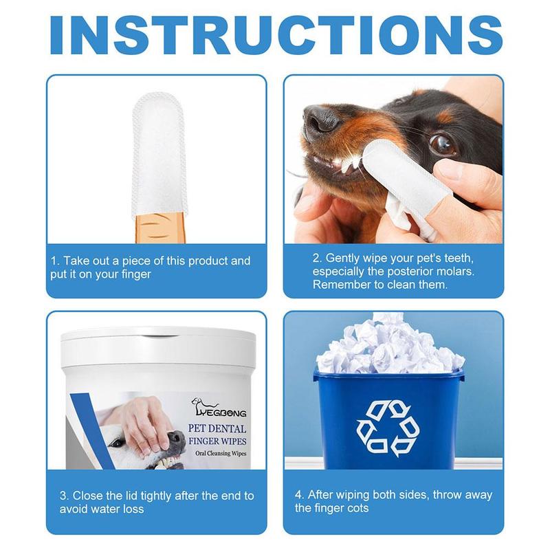 Product Introduction of Oral Care Finger Wipes for Dogs and Cats EasytoUse Pet Teeth Cleaning Solution for Fresh Breath L8B9 28