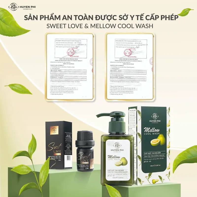 Dung dịch vệ sinh Mellow tặng nước hoa cô.b..é 2