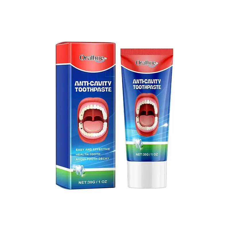 30g Anti Decay Toothpaste Dental Caries Repair Cream Prevent Tooth Decay Removing Dental Calculus Protect Teeth Freshens Breath Oral Whitening