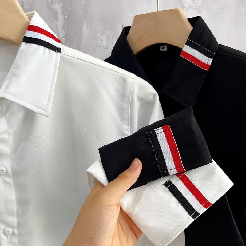 Áo sơ mi nam dài tay boy phố cao cấp mẫu mới Hot nhất hiện nayTiêu chuẩn cơ bản phù hợp Menswear 5