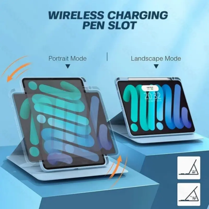 Ốp Chân Đế Xoay 360 Độ, Dành Cho Redmi Pad Pro 12.1 Inch, Ốp Máy Tính Bảng Acrylic, Tương Thích Với Xiaomi Poco Pad 5G 12.1, Có Khe Cắm Bút 1