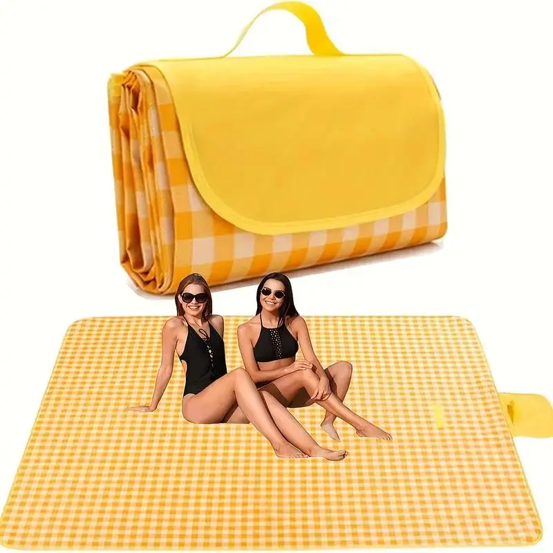 Portable Picnic Mat, Foldable Beach Blanket, Large Picnic Blanket, Outdoor Camping Mat, Picnic Mat for Indoor & Outdoor, Camping & Hiking Equipment 0